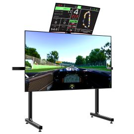 Suporte 1 TV até 65" PRS PRO + 1 Monitor até 34"  PRS Alumínio 