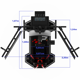 Simulador PRS GT PRO - MOTION 4 DOF FULL 3TVs