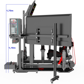 Simulador PRS GT PRO - MOTION 4 DOF FULL 3TVs