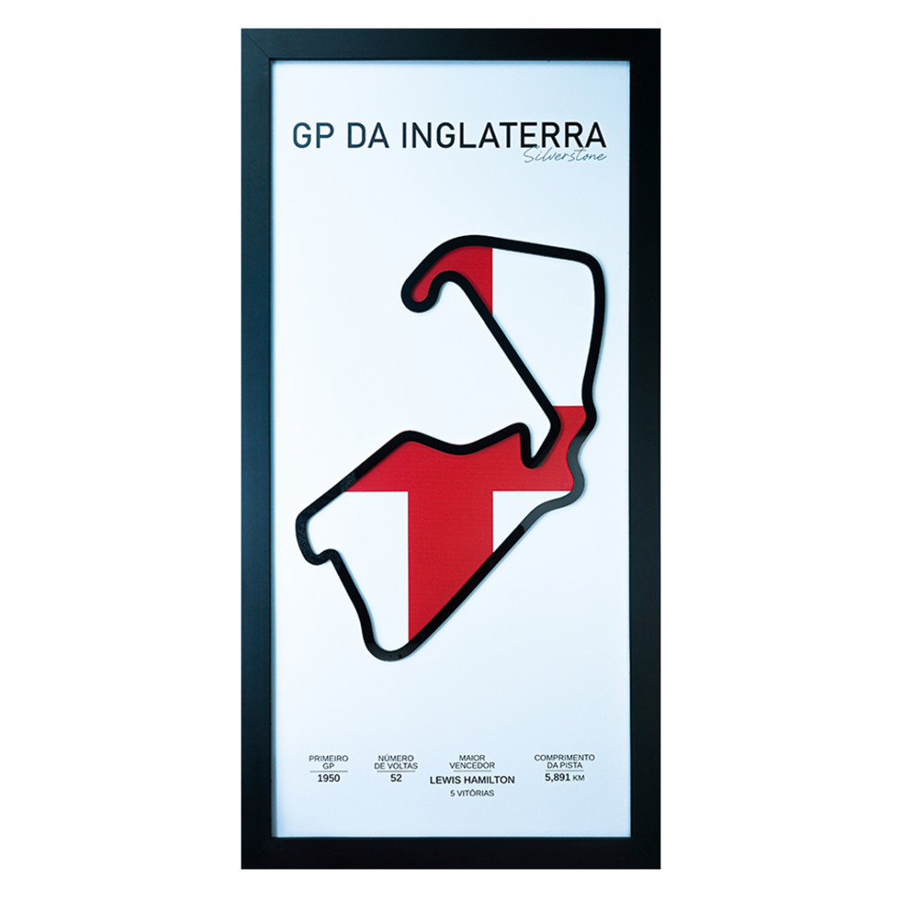 Quadro Pista Circuito Silverstone (Inglaterra)