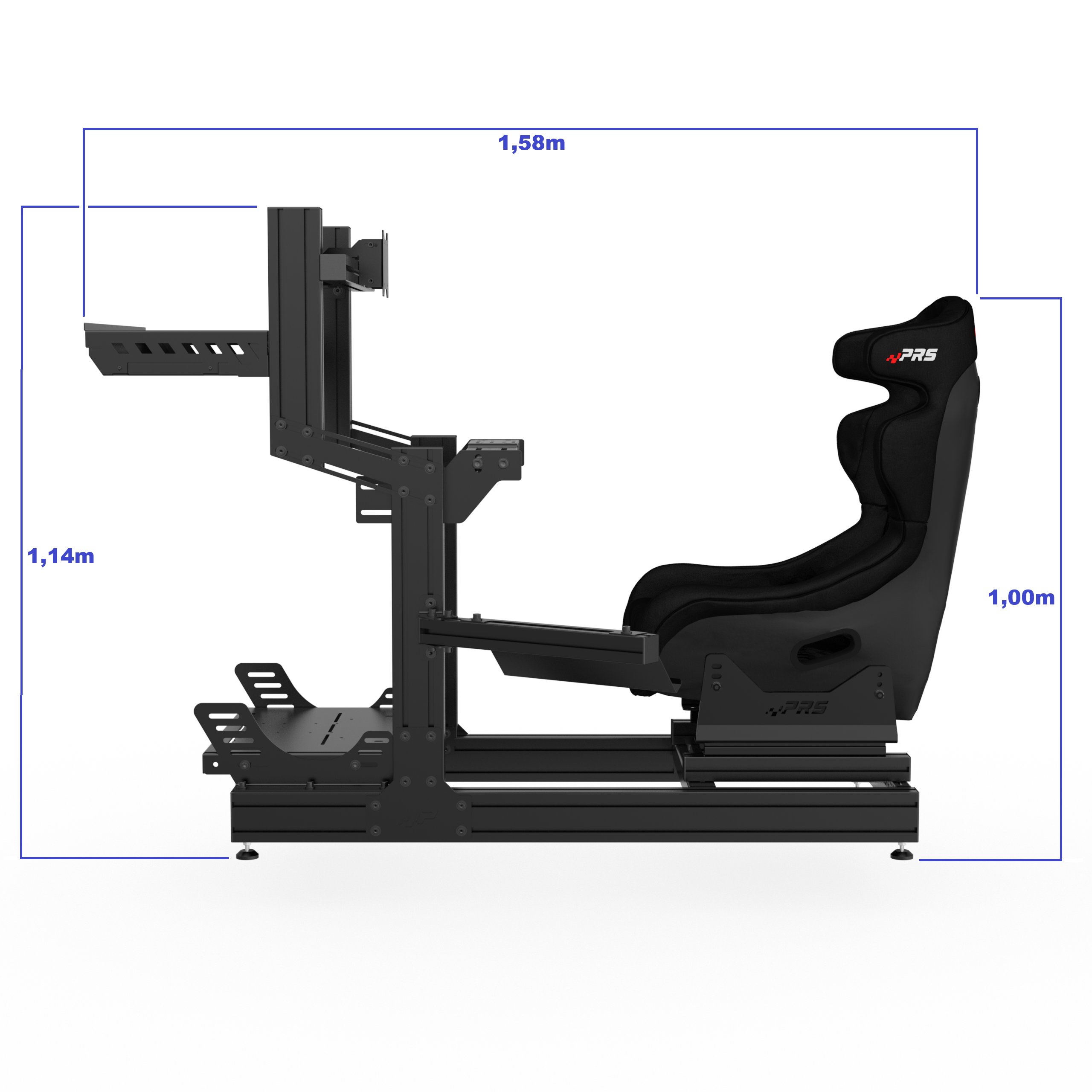 8 Cockpit PRS GT Alumínio Pro – Stage 3 – Banco concha