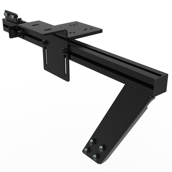 SUPORTE LATERAL EM BARRA DE ALUMINIO COM CHAPA PARA CAMBIO E FREIO DE MÃO