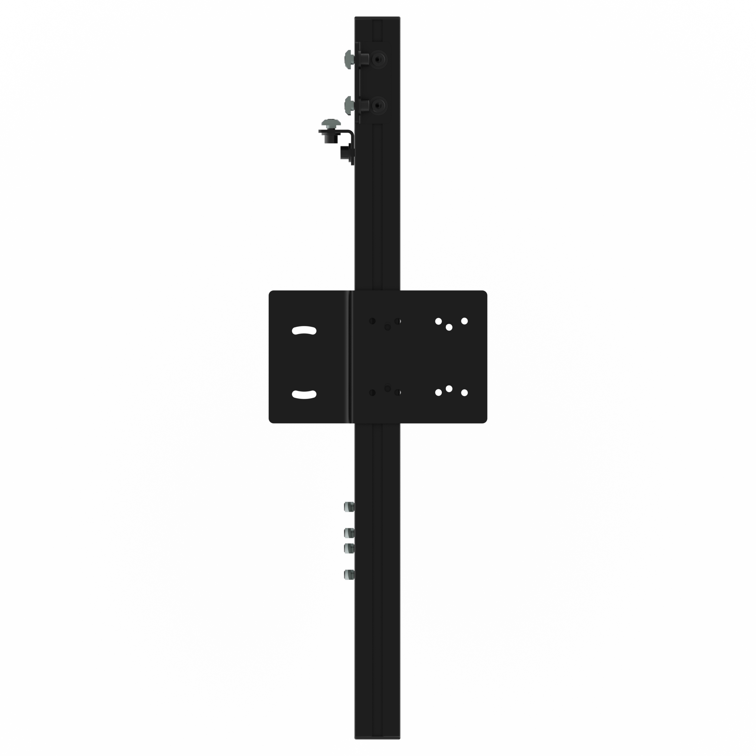 11 Suporte lateral em alumínio para câmbio e freio de mão