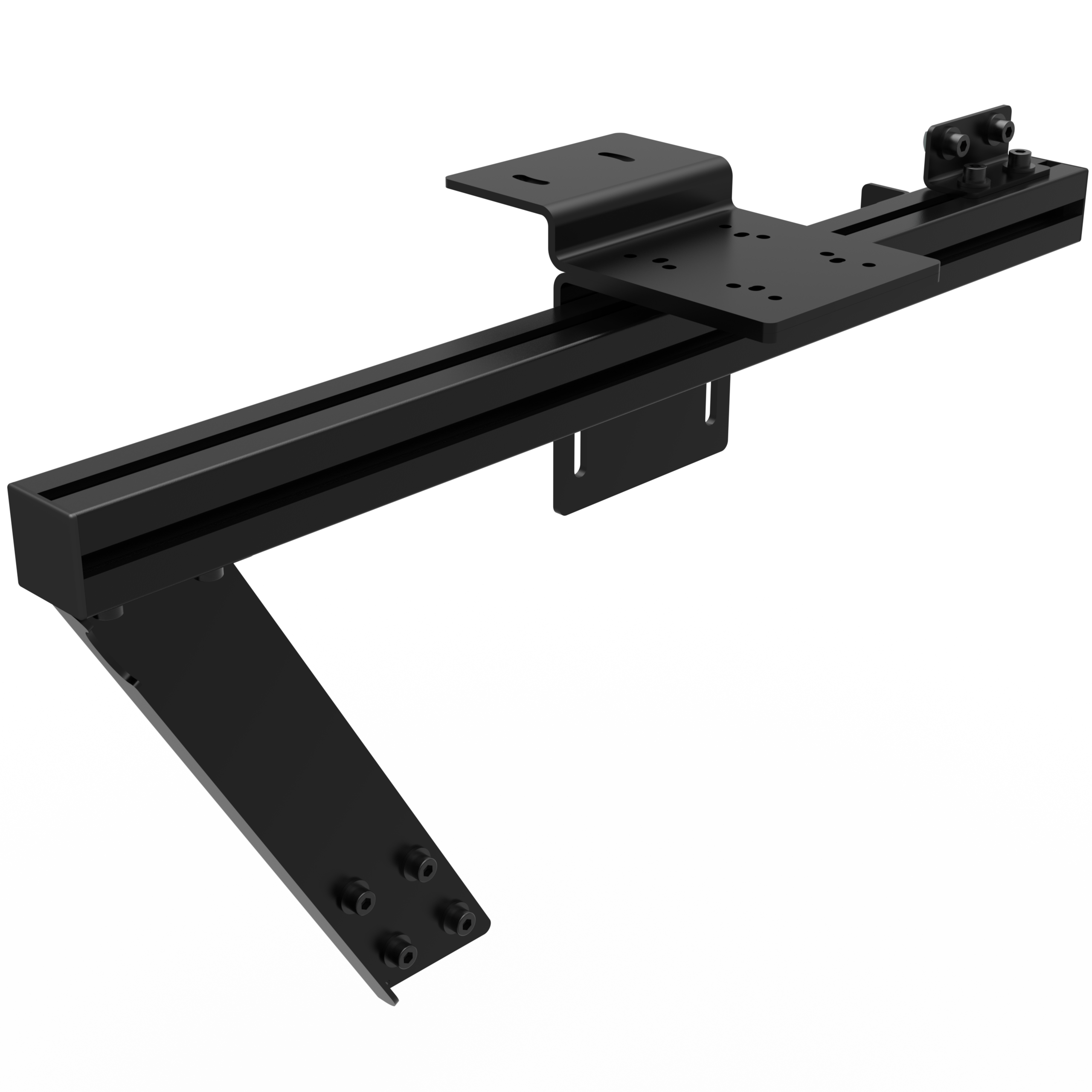 3 Suporte lateral em alumínio para câmbio e freio de mão