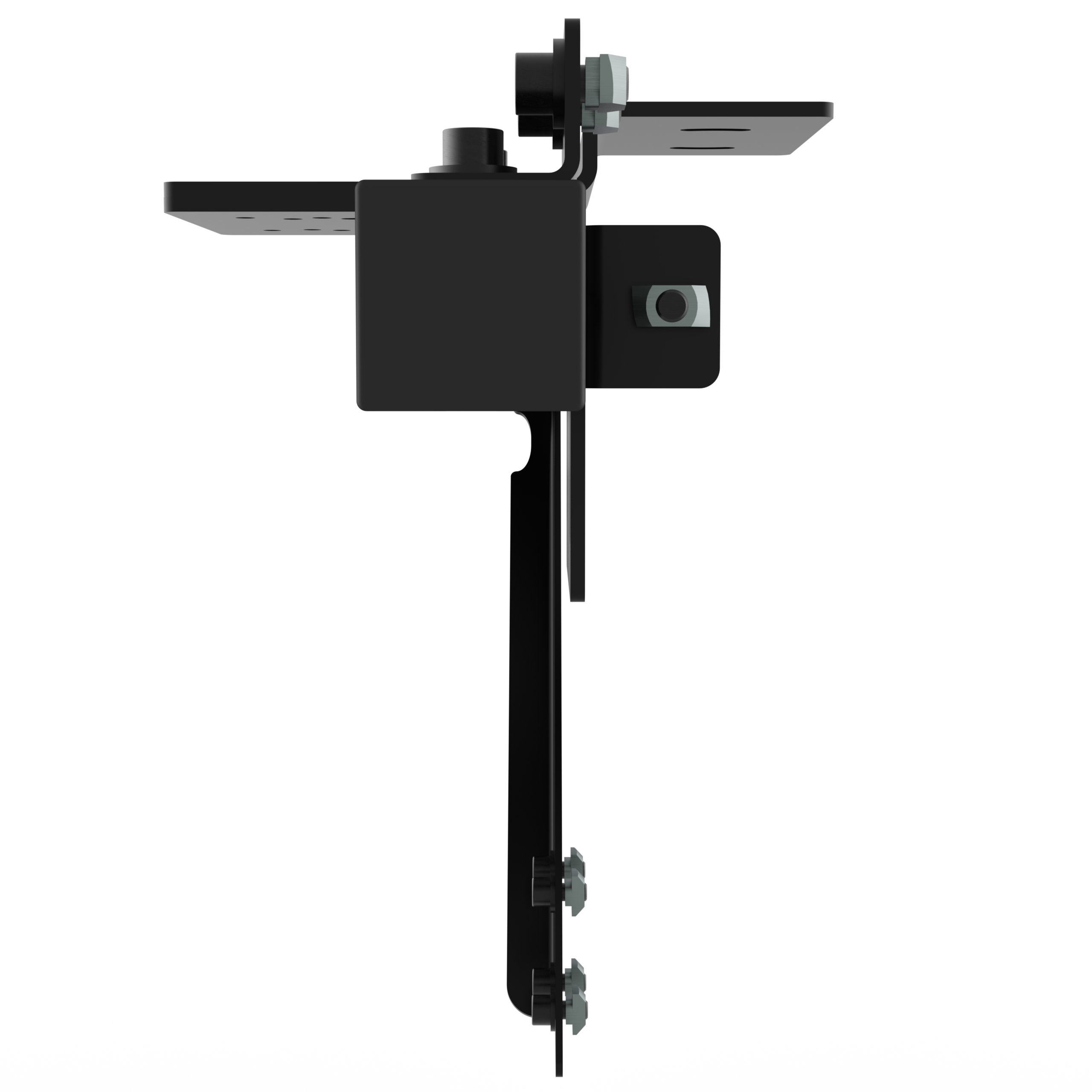 6 Suporte lateral em alumínio para câmbio e freio de mão