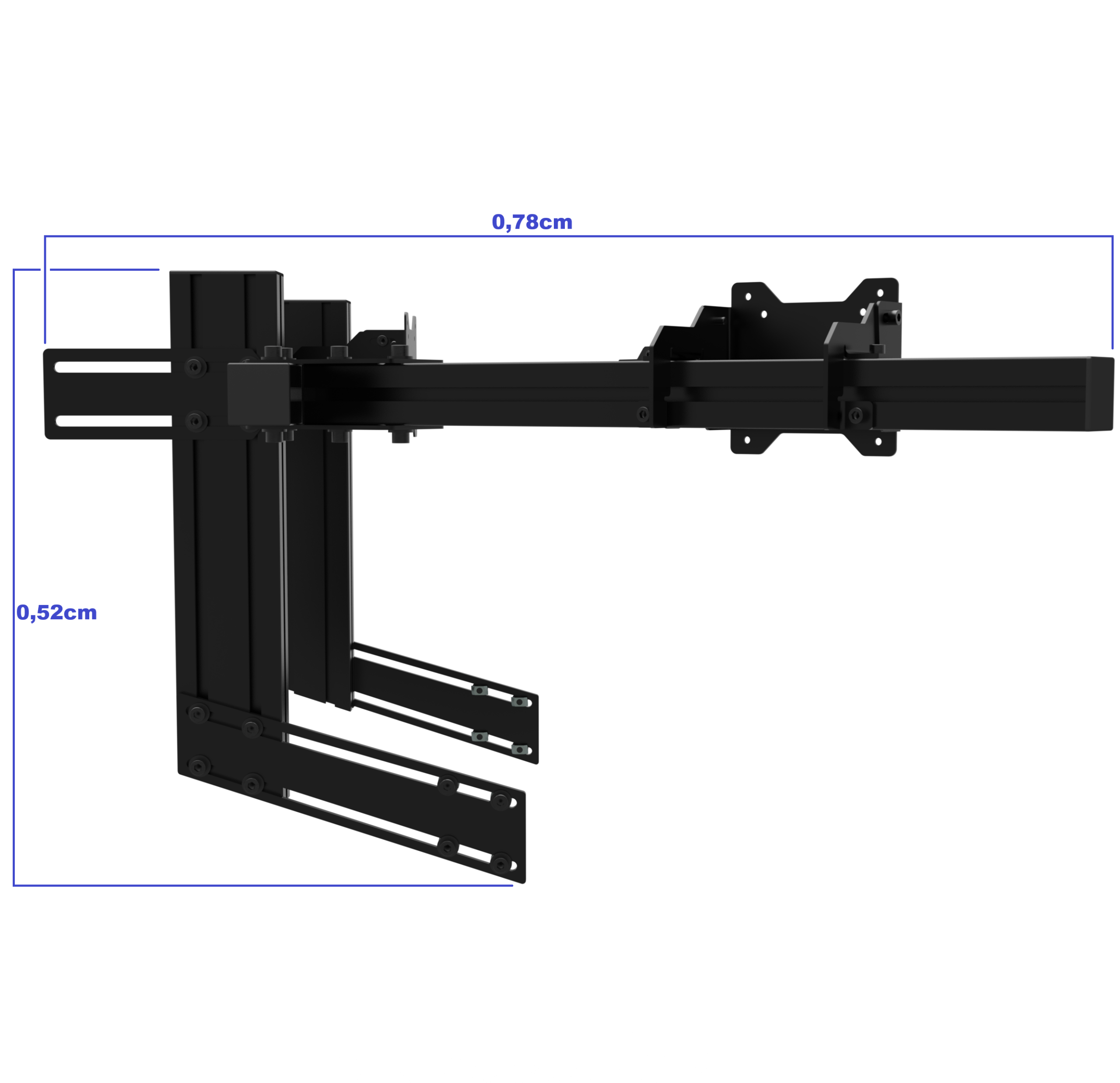 8 Suporte PRS 3 monitores Alumínio GT Sport V2.1