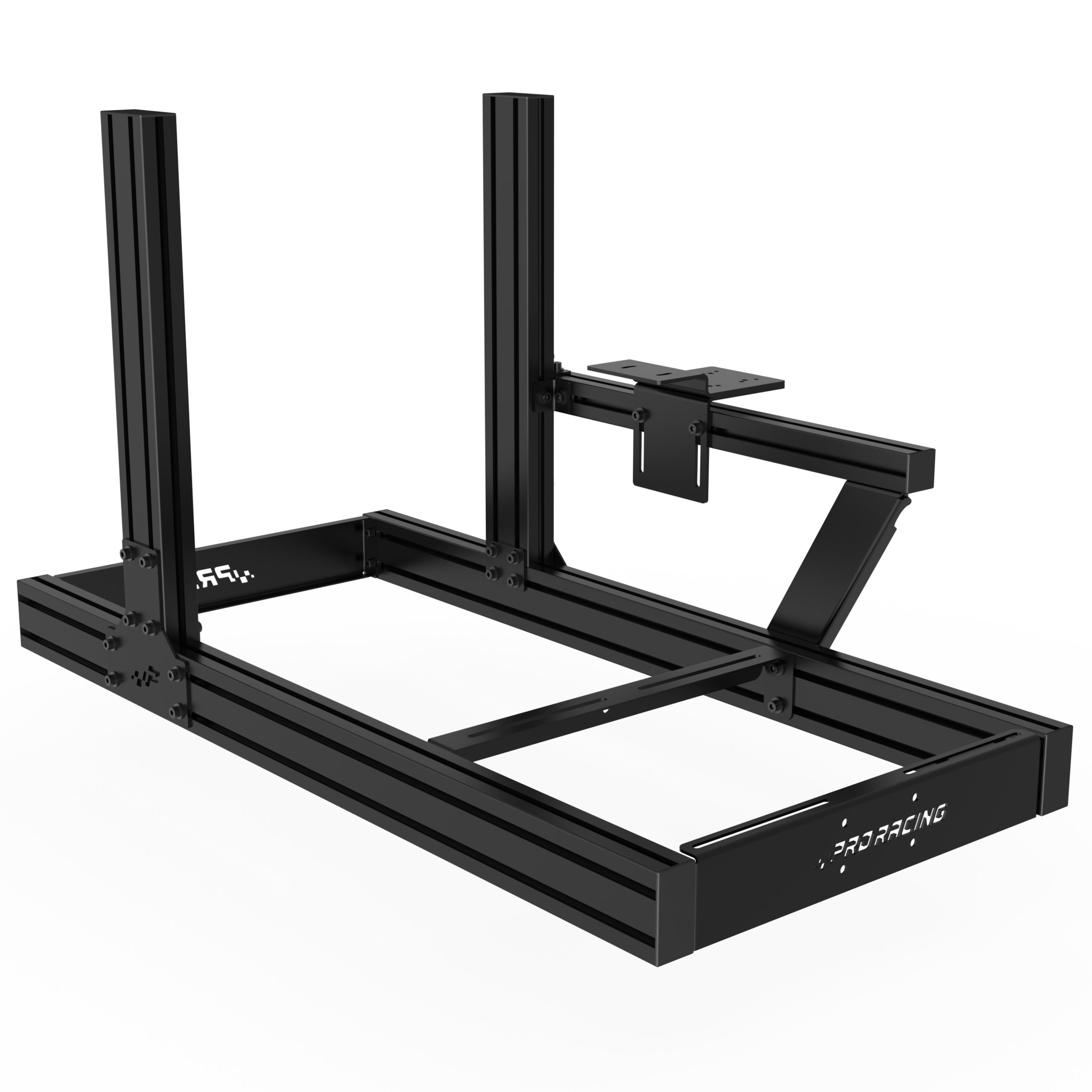 9 Suporte lateral em alumínio para câmbio e freio de mão